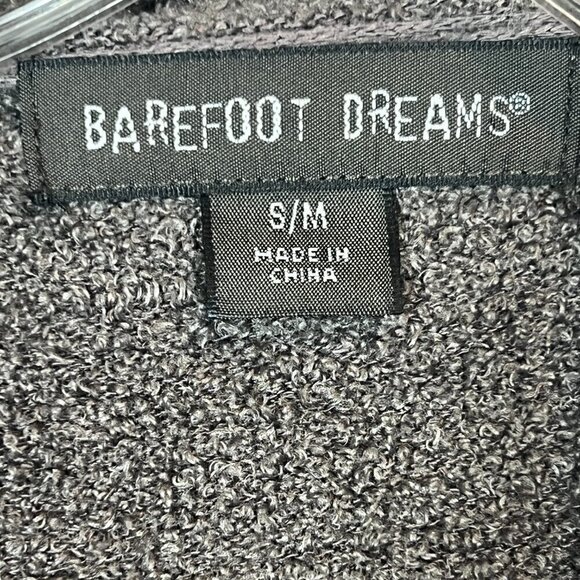 Barefoot Dreams Cardigan Sweater Gray Waterfall Open Front Cozy Medium - Picture 7 of 10